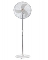 Ventilador de Coluna 65 cm Branco com Grade Em Pintura Epóxi Cromada